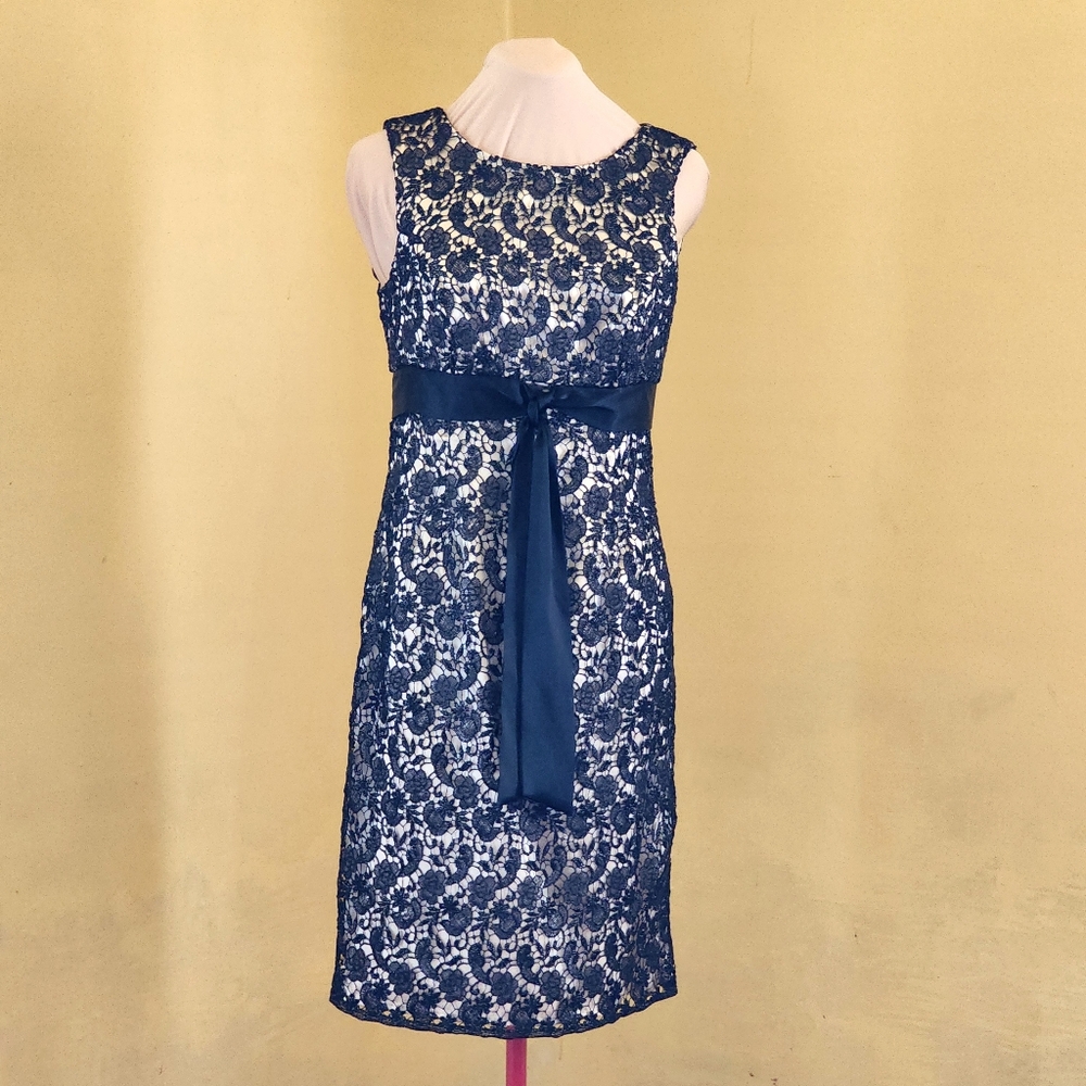 EUC JS Collections Black Lace Dress, Size 6